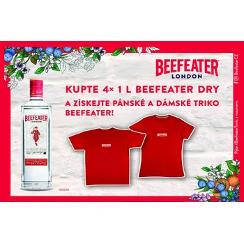 Gin Beefeater Set Beefeater 4x1l + 2x Tričko