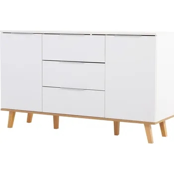 Komoda Komoda 2d3s bílá / dub kamenný Neptun