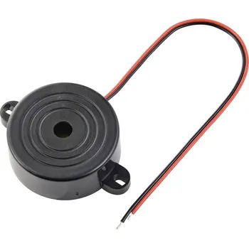 Poplachová siréna TRU COMPONENTS TC-10475828 piezo bzučák Hlučnost: 100 dB Napětí: 12 V/DC nepřerušovaný tón 1 ks