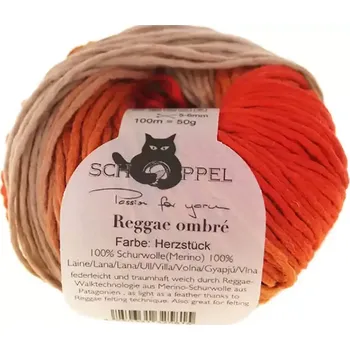 Příze Schoppel Wolle Reggae ombré 2261 Herzstück (Příze merino Reggae ombré 2261 Herzstück)