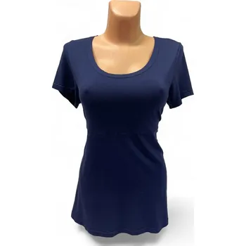 Dámská tunika Jednobarevná tunika s přestřihem pod prsy, Barva Tmavě modrá, Velikost 40 - na zakázku, Materiál 96% Viskoza 4% Lycra