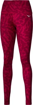 Dámské kalhoty Dámské kalhoty Mizuno Printed Tight /Persian Red XS