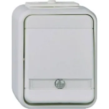 vypínač ELSO ELG442619 Tlačítko ELSO ELG442619 s 10 a světlo/barva: Šedá 1 ks