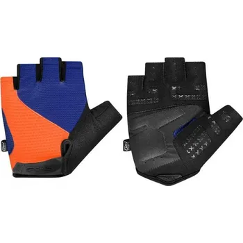 Cyklistické rukavice Spokey EXPERT Pánské cyklistické rukavice, modro-oranžové, vel. M-XL