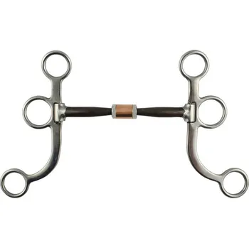 Udidlo pro koně Westernová páka POOL'S Roller 12,5 cm