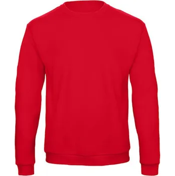Pánská mikina B&C Unisex mikina přes hlavu WUI23 Red 3XL