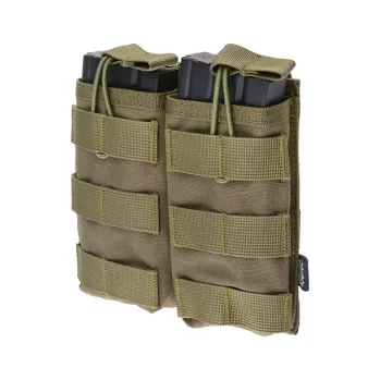 Sumka dvojitá otevřená na zásobník AK/M4/G36, oliva + dárek zdarma