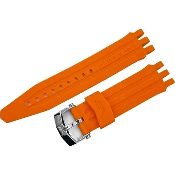 Řemínek na hodinky Silikonový řemínek oranžový Vostok Energia Rocket VOSENE15 + dárek zdarma