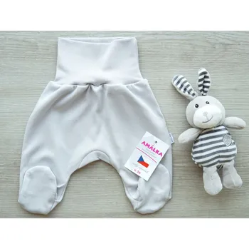 Dupačky AMÁLKA Bavlněné, kojenecké polodupačky, šedé Velikost: 62