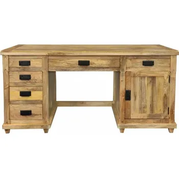 Psací stůl Indický nábytek - Psací stůl Devi 160x80x76 z mangového dřeva Mango natural