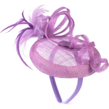 Módní doplněk Elegantní fialový fascinátor