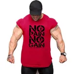 Pánské sportovní tílko s nápisy Velikost: L, Barva (Varianta): Sleeveless red 1