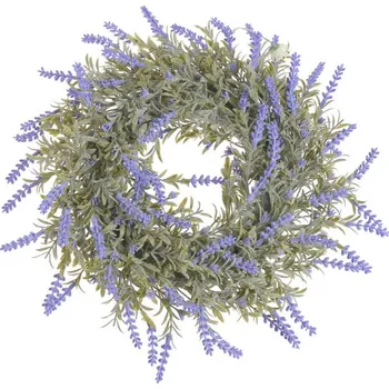 umělá květina Umělý věnec s levandulí 32 cm