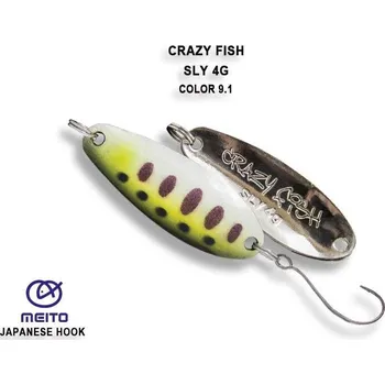 Umělá nástraha Plandavka Crazy Fish Sly 33mm 4g color 9,1