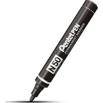 Pentel Permanentní popisovač N50, černá, 2 mm, kuželový hrot, PENTEL N50-AE 493769