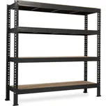 Nekonečný průmyslový regál Trestles RNC 2000x1600x600, nosnost 3200 kg, 4 police Barva: šedá