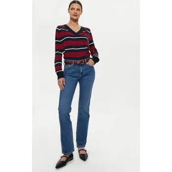 Dámský svetr Tommy Jeans Svetr DW0DW18652 Tmavomodrá Relaxed Fit XS