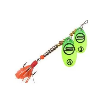 Umělá nástraha SPRO Třpytka rotační Splash Tandem Spinner 9cm 9gr Firetiger