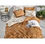 Povlékáme.cz Bavlněné povlečení Mramor hnědý 140x200 70x90