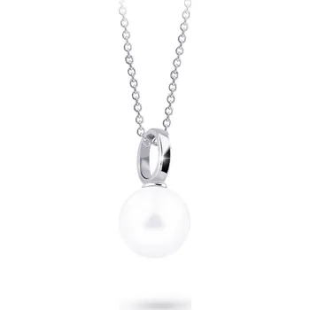 Přívěsek ŠPERKY-NM, Zlatý přívěsek s perlou v bílém zlatě 1257 Velikost perly: 5mm