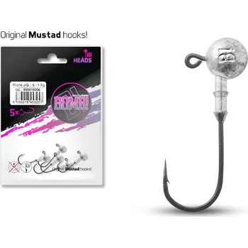 Umělá nástraha Jigová hlava s límečkem Delphin BOMB Velikost Háčku: 3 / 0, Hmotnost: 12 g, Počet ks v balení: 5