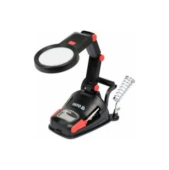 Lupa Držák "třetí ruka" s LED lupou,