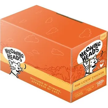 Krmivo pro kočku Meowing Heads Paw Lickin Chicken MULTIPACK - kapsička pro kočky 10x100 g