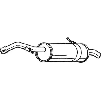 Výfukový systém Zadní tlumič výfuku BOSAL 135-117