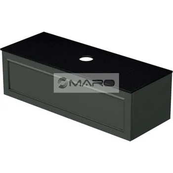 Koupelnový nábytek Smart50 Grifel Skříňka pod umyvadlovou mísu, s 1 zásuvkou, s výřezem O, závěsná, 119 x 36,2 x 50 cm, zelená, GRIF2 120 1Z 408