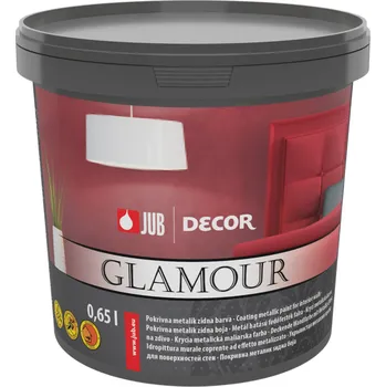 barva na zeď JUB DECOR Glamour interiérová omyvatelná metalická barva na zeď 0.65 l Bronzová