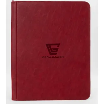 Obal pro sběratelský předmět Premium Album na toploadery 216 ks se zipem, červené