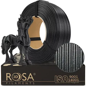 Filament ReFill ROSA3D / PLA GALAXY / ČERNÁ / 1,75 mm / 1 kg