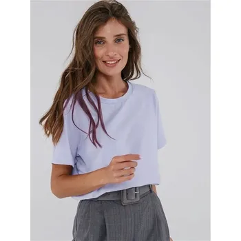 Dámské tričko Dámské bavlněné tričko střihu oversize Velikost: 2XL, Barva (Varianta): Purpurová