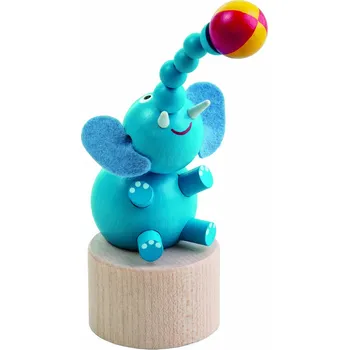 Hračka pro nejmenší Mačkací figurka Slon s míčem