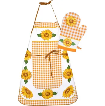 Kuchyňská zástěra Nová slunečnice - Oranžová