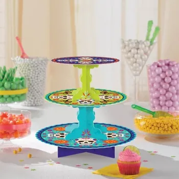 Party dekorace Papírový stojan na muffiny Day of the Dead (Papírový stojan na muffiny Day of the Dead)