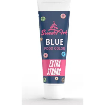 Potravinářské barvivo SweetArt gelová barva tuba Intense Blue (30 g)