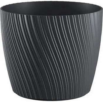 Květináč Květináč MIKA antracit 17 cm
