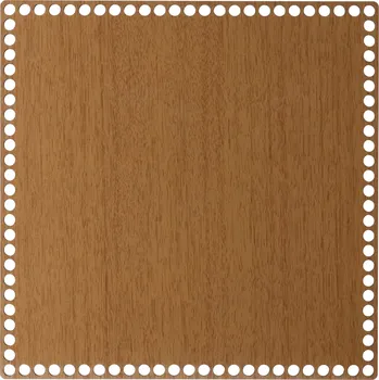 Dřevěné dno/víko na košík - čtverec dub Zvolte variantu: 18x18 cm