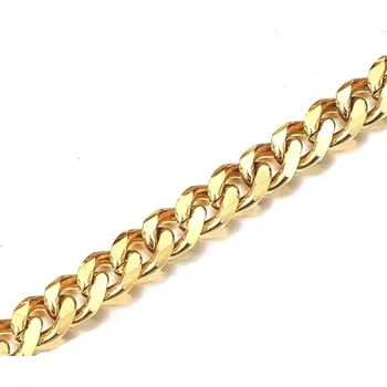 Řetízek Přívěskynakrk.cz Pánský široký řetízek z chirurgické oceli 7MM/50CM zlatá