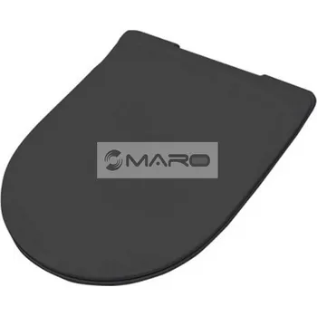 WC sedátko Artceram File 2.0 WC sedátko, duroplastové, Slim, s poklopem, Slowclose, černá matná, FLA014 17