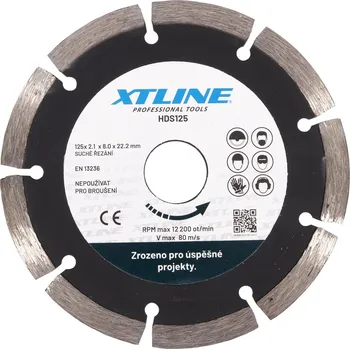 Brusný kotouč XTLINE Kotouč diamantový segmentový | 150x2,2x22,2 mm