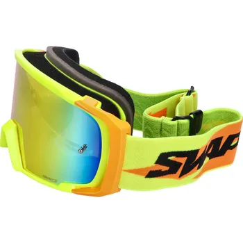 Motocyklové brýle SWAPS Industry MX brýle SWAPS žlutá / oranžová - iridium oranžová 43278-YO