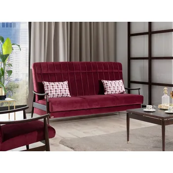 Pohovka Rozkládací pohovka s úložným prostorem PERLA s čalouněním zadní části