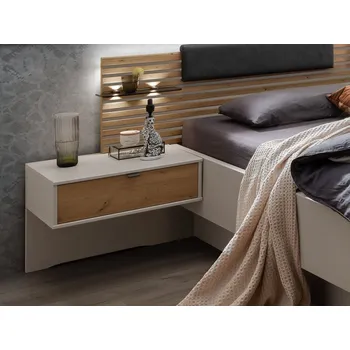 Noční stolek Noční stolek NEVADA šedá/dub bianco