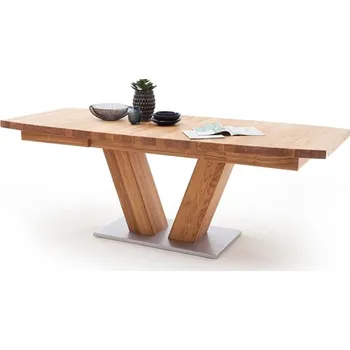 Jídelní stůl Rozkládací jídelní stůl z masivu MANAGUA B dub divoký Velikost stolu 140x90