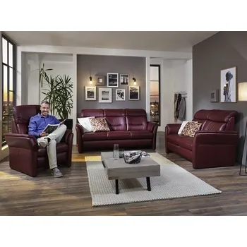 Sedací souprava Luxusní kožená sedací souprava s funkcí TV 3+2+1 LOUIS