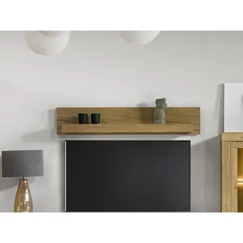 police Police do obývacího pokoje MATERA 138x26x20 cm masiv