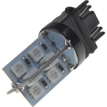Autožárovka LED T20 (3157) oranžová, 12V, 16LED/3SMD