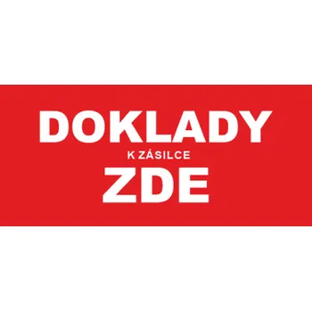 Speciální papír Etikety červené 97x42,4 mm DOKLADY K ZÁSILCE ZDE (1200 etiket)